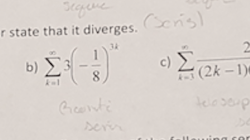 Evaluate series each arithmetic described